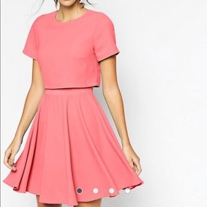 COPY - ASOS Crepe Crop Skater Dress